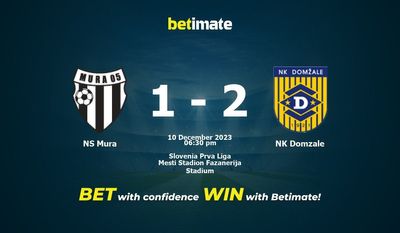 NS Mura vs NK Domzale ennustaminen, kertoimet ja vedonlyöntivinkit 10.12.2023