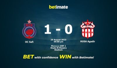 OC Safi vs HUSA Agadir Ennuste, kertoimet ja vedonlyöntivinkit 26.8.2023