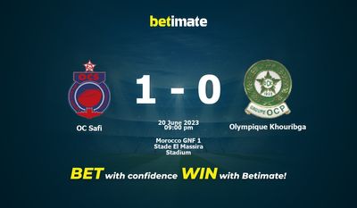 OC Safi vs Olympique Khouribga -ennusteet, kertoimet ja vedonlyöntivinkit 20.6.2023