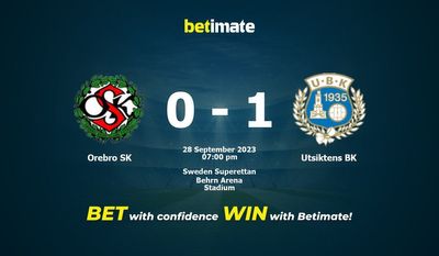 Orebro SK vs Utsiktens BK Ennuste, kertoimet ja vedonlyöntivinkit 28.09.2023