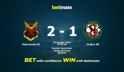 Ostersunds FK vs Orebro SK Ennustus, kertoimet ja vedonlyöntivinkit 28.10.2023