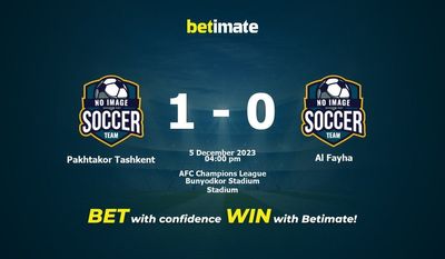 Pakhtakor Tashkent vs Al Fayha -ennusteet, kertoimet ja vedonlyöntivinkit 5.12.2023
