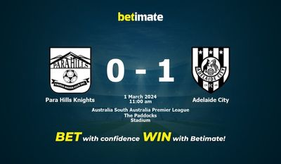 Para Hills Knights vs Adelaide City -ennuste, kertoimet ja vedonlyöntivinkit 1.3.2024