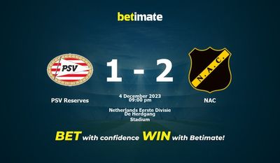PSV Reserves vs NAC Prediction, kertoimet ja vedonlyöntivinkit 4.12.2023