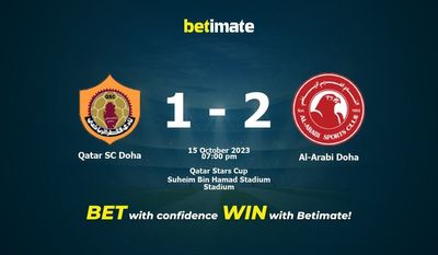 Qatar SC Doha vs Al-Arabi Doha -ennuste, kertoimet ja vedonlyöntivinkit 15.10.2023