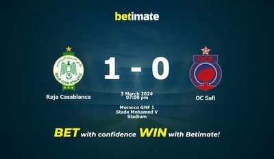 Raja Casablanca vs OC Safi -ennuste, kertoimet ja vedonlyöntivinkit 3.3.2024