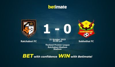 Ratchaburi FC vs Sukhothai FC Ennuste, kertoimet ja vedonlyöntivinkit 21.10.2023