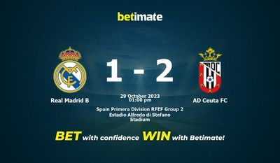 Real Madrid B vs AD Ceuta FC Ennuste, kertoimet ja vedonlyöntivinkit 29.10.2023