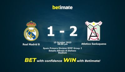 Real Madrid B vs Atletico Sanluqueno Ennuste, kertoimet ja vedonlyöntivinkit 15.10.2023