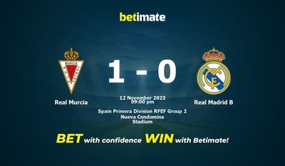 Real Murcia vs Real Madrid B -ennuste, kertoimet ja vedonlyöntivinkit 12.11.2023