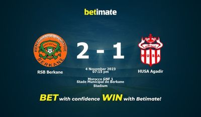 RSB Berkane vs HUSA Agadir Ennuste, kertoimet ja vedonlyöntivinkit 4.11.2023