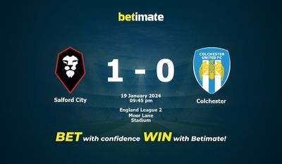 Salford City vs Colchester ennustaminen, kertoimet ja vedonlyöntivinkit 19.1.2024