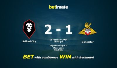 Salford City vs Doncaster -ennuste, kertoimet ja vedonlyöntivinkit 13.2.2024