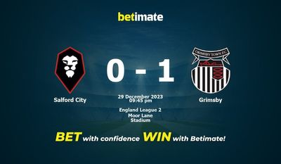 Salford City vs Grimsby -ennuste, kertoimet ja vedonlyöntivinkit 29.12.2023