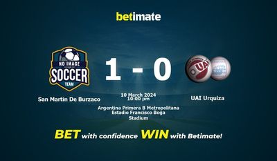 San Martin De Burzaco vs. UAI Urquiza -ennuste, kertoimet ja vedonlyöntivinkit 10.3.2024