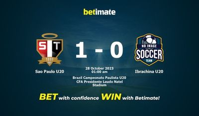 Sao Paulo U20 vs Ibrachina U20 Ennuste, kertoimet ja vedonlyöntivinkit 27.10.2023