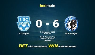 SC Znojmo vs SK Prostejov Ennuste, kertoimet ja vedonlyöntivinkit 5.9.2023