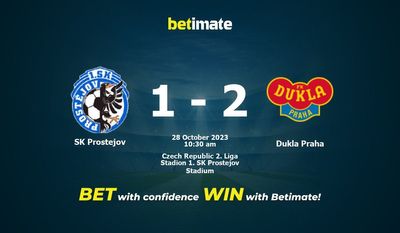 SK Prostejov vs Dukla Praha ennustaminen, kertoimet ja vedonlyöntivinkit 28.10.2023
