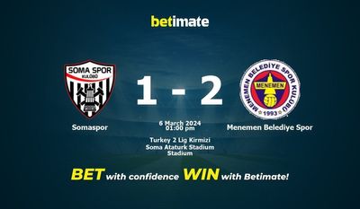 Somaspor vs Menemen Belediye Spor -ennuste, kertoimet ja vedonlyöntivinkit 6.3.2024