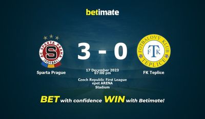 Sparta Prague vs FK Teplice Ennuste, kertoimet & Vedonlyöntivinkit 17.12.2023