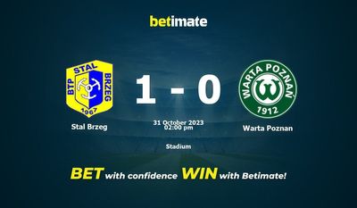 Stal Brzeg vs Warta Poznan ennustus, kertoimet ja vedonlyöntivinkit 31.10.2023