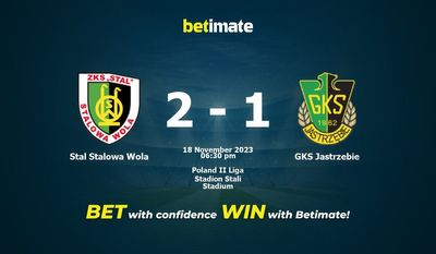 Stal Stalowa Wola vs GKS Jastrzebie -ennuste, kertoimet ja vedonlyöntivinkit 18.11.2023