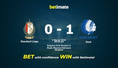 Standard Liege vs Gent -ennuste, kertoimet ja vedonlyöntivinkit 03.02.2024