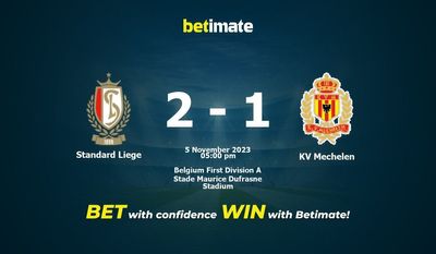 Tavallinen Liege vs KV Mechelen -ennustus, kertoimet ja vedonlyöntivinkit 5.11.2023
