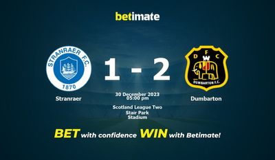 Stranraer vs Dumbarton ennustaminen, kertoimet ja vedonlyöntivinkit 30.12.2023