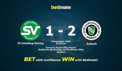 SV Schalding-Heining vs Ansbach Ennuste, kertoimet ja vedonlyöntivinkit 09.09.2023