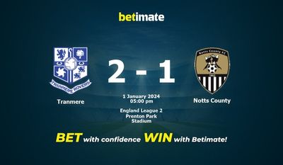 Tranmere vs Notts County -ennuste, kertoimet ja vedonlyöntivinkit 1.1.2024