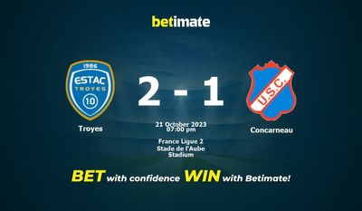 Troyes vs Concarneau ennustaminen, kertoimet ja vedonlyöntivinkit 21.10.2023