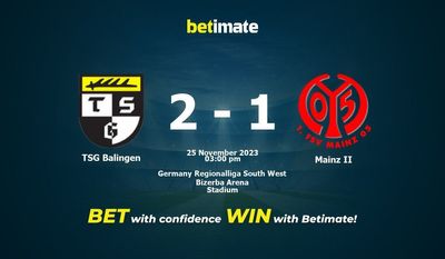 TSG Balingen vs Mainz II ennustus, kertoimet ja vedonlyöntivinkit 25.11.2023
