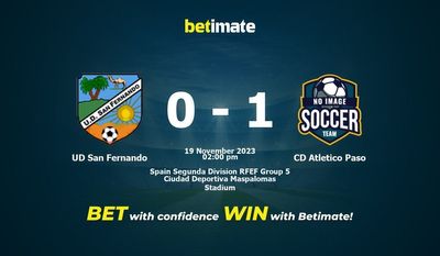 UD San Fernando vs CD Atletico Paso Ennuste, kertoimet ja vedonlyöntivinkit 19.11.2023