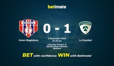 Union Magdalena vs La Equidad -ennuste, kertoimet ja vedonlyöntivinkit 04.09.2023