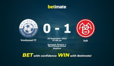 Vendsyssel FF vs AaB Ennuste, kertoimet ja vedonlyöntivinkit 29.09.2023