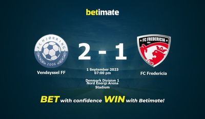 Vendsyssel FF vs FC Fredericia Ennuste, kertoimet ja vedonlyöntivinkit 1.9.2023