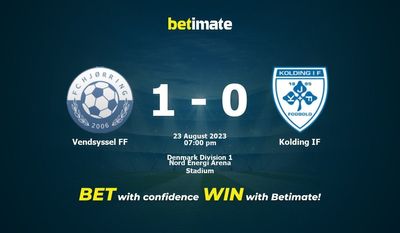 Vendsyssel FF vs Kolding IF ennustus, kertoimet ja vedonlyöntivinkit 23.8.2023