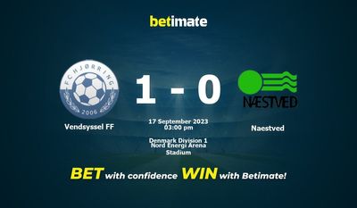 Vendsyssel FF vs Naestved Prediction, kertoimet ja vedonlyöntivinkit 17.09.2023