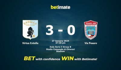 Virtus Entella vs Vis Pesaro -ennuste, kertoimet ja vedonlyöntivinkit 27.01.2024