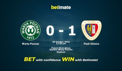 Warta Poznan vs Piast Gliwice -ennuste, kertoimet ja vedonlyöntivinkit 28.10.2023
