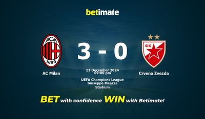AC Milan vs Crvena Zvezda Prédiction, cotes et conseils de paris 11/12/2024