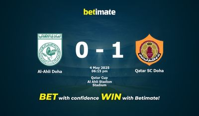 Pronostic, cotes et conseils de paris Al-Ahli Doha - Qatar SC Doha (05/04/2025)