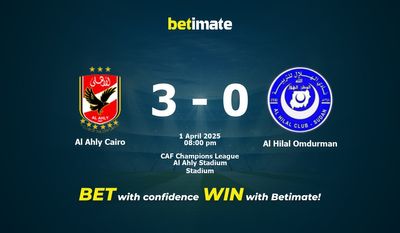 Pronostic, cotes et conseils de paris Al Ahly Le Caire vs Al Hilal Omdurman (04/01/2025)