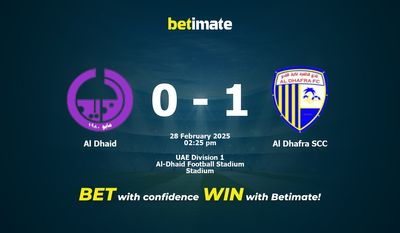 Al Dhaid vs Al Dhafra SCC Prédiction, cotes et conseils de paris 28/02/2025