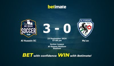 Al Hussein SC vs Ma'an Pronostic, cotes et conseils de paris 23/09/2024
