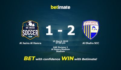 Pronostic, cotes et conseils de paris pour Al Jazira Al Hamra vs Al Dhafra SCC (15/03/2025)