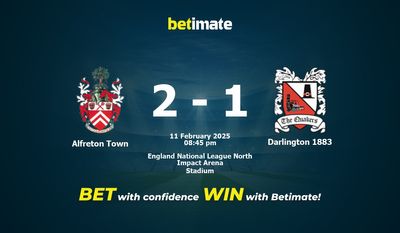 Alfreton Town vs Darlington 1883 Prédiction, cotes et conseils de paris 11/02/2025