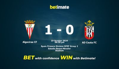 Algeciras CF vs AD Ceuta FC Pronostic, cotes et conseils de paris 19/10/2024