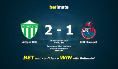 Prédiction, cotes et conseils de paris Antigua GFC vs CSD Municipal 29/11/2024